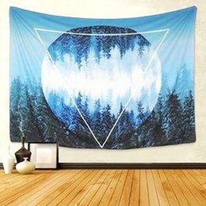 Geometric - Moon - Forest - Boho - Triangle - Tapestry